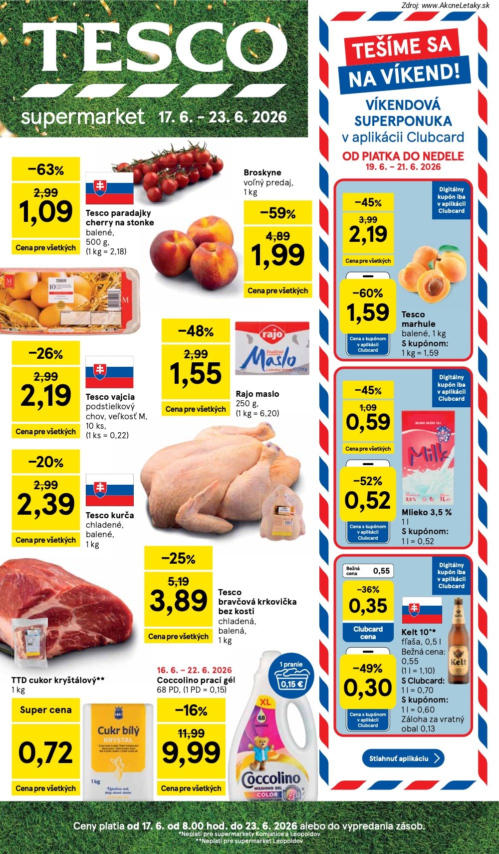 Leták Tesco (17. 6. - 23. 6. 2026) - strana 1 z 37
