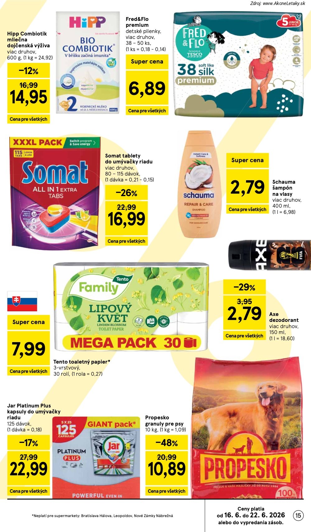 Leták Tesco (17. 6. - 23. 6. 2026) - strana 15 z 37