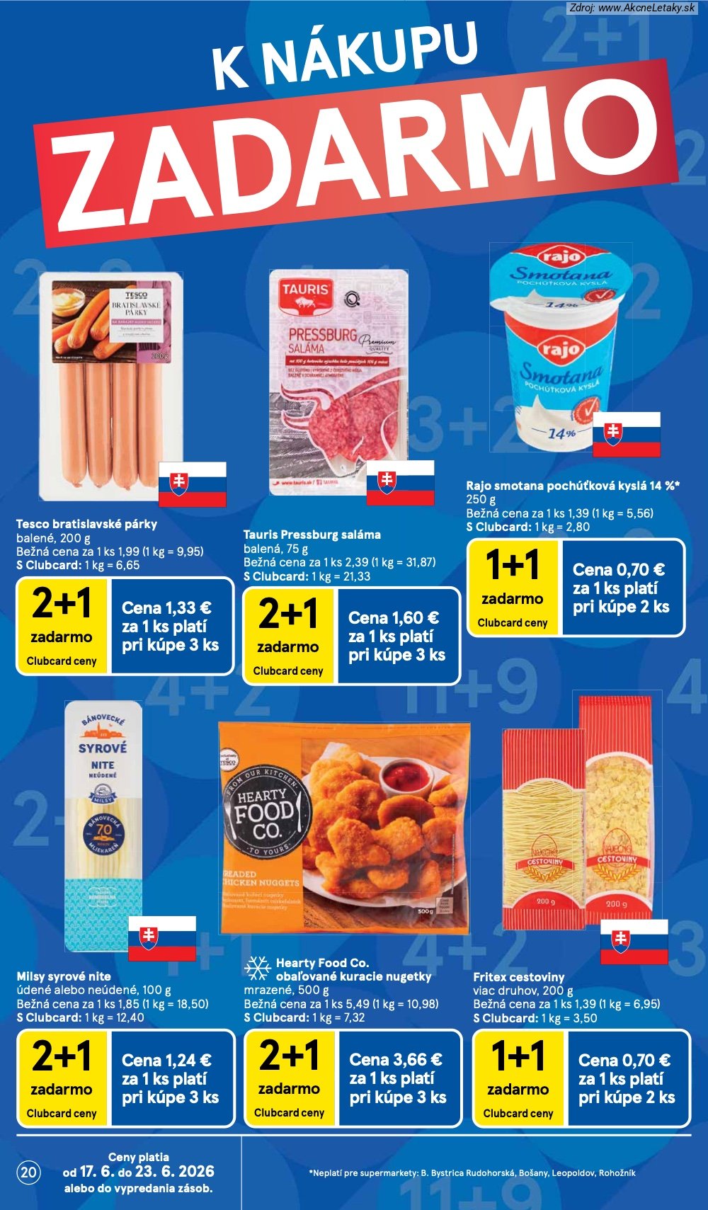 Leták Tesco (17. 6. - 23. 6. 2026) - strana 20 z 37