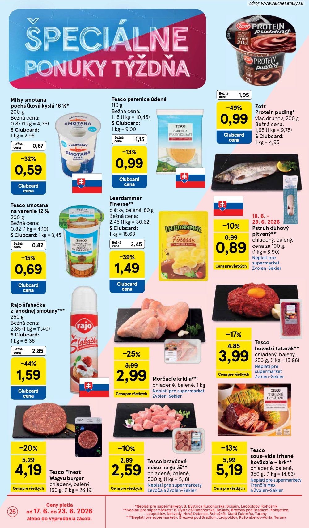Leták Tesco (17. 6. - 23. 6. 2026) - strana 26 z 37