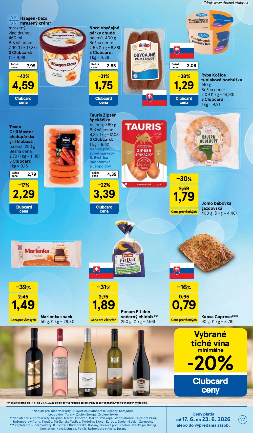Leták Tesco (17. 6. - 23. 6. 2026) - strana 27 z 37