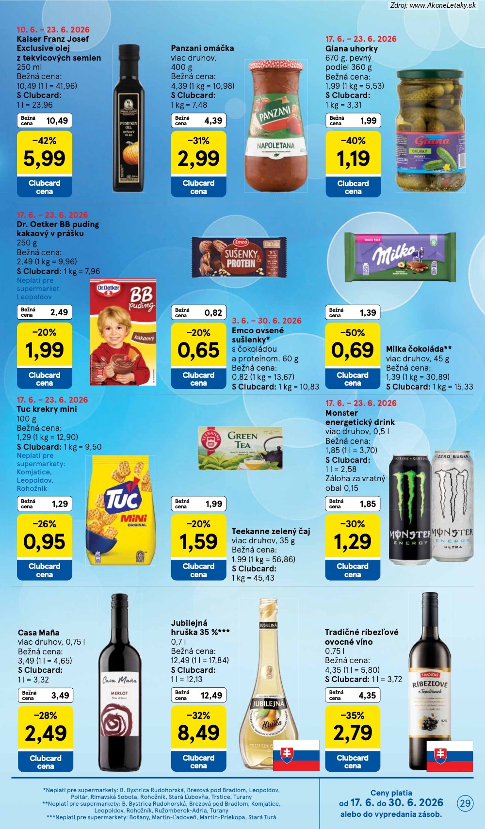 Leták Tesco (17. 6. - 23. 6. 2026) - strana 29 z 37