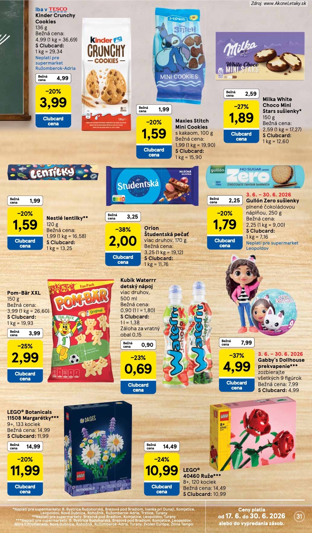 Leták Tesco (17. 6. - 23. 6. 2026) - strana 31 z 37
