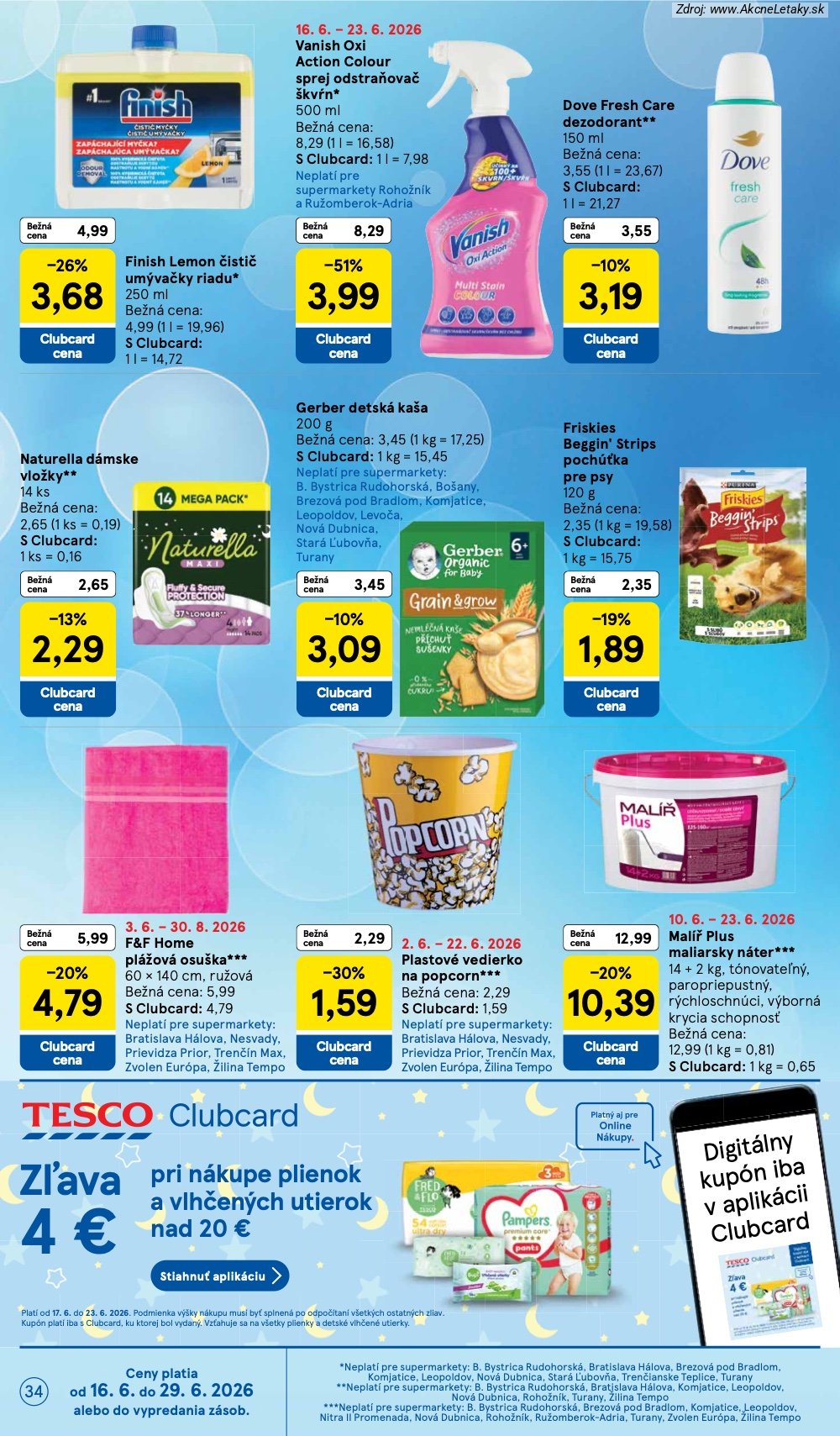 Leták Tesco (17. 6. - 23. 6. 2026) - strana 34 z 37