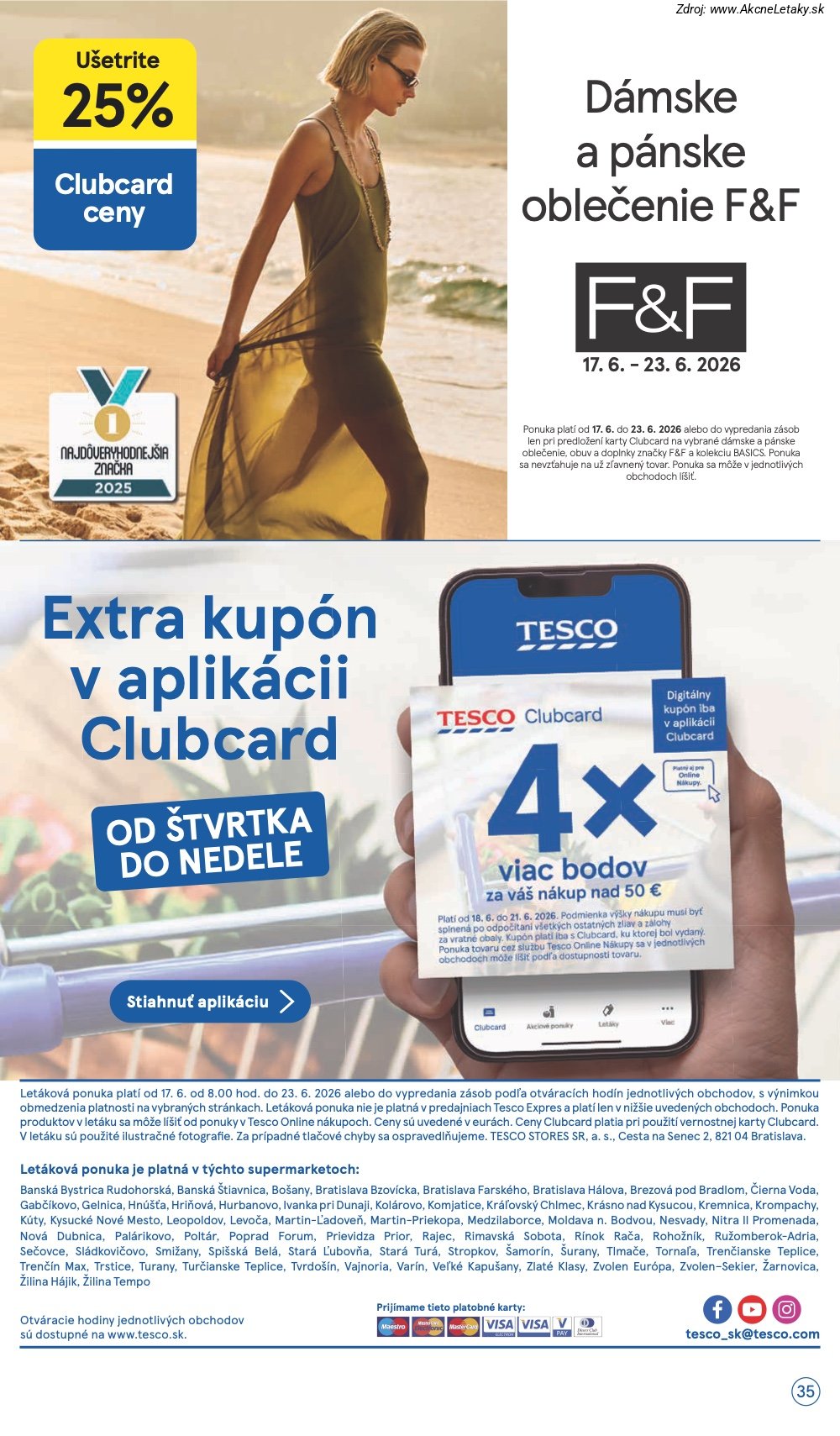 Leták Tesco (17. 6. - 23. 6. 2026) - strana 35 z 37