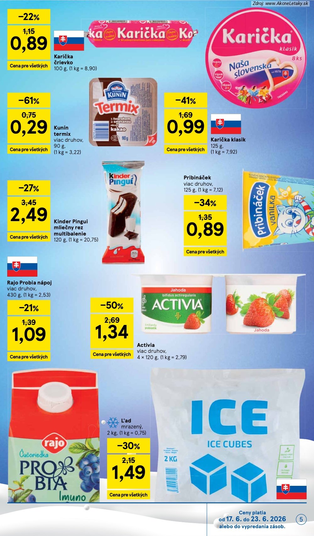 Leták Tesco (17. 6. - 23. 6. 2026) - strana 5 z 37