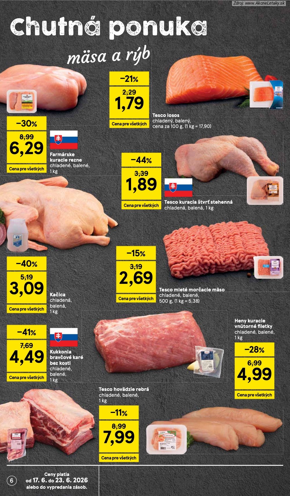 Leták Tesco (17. 6. - 23. 6. 2026) - strana 6 z 37
