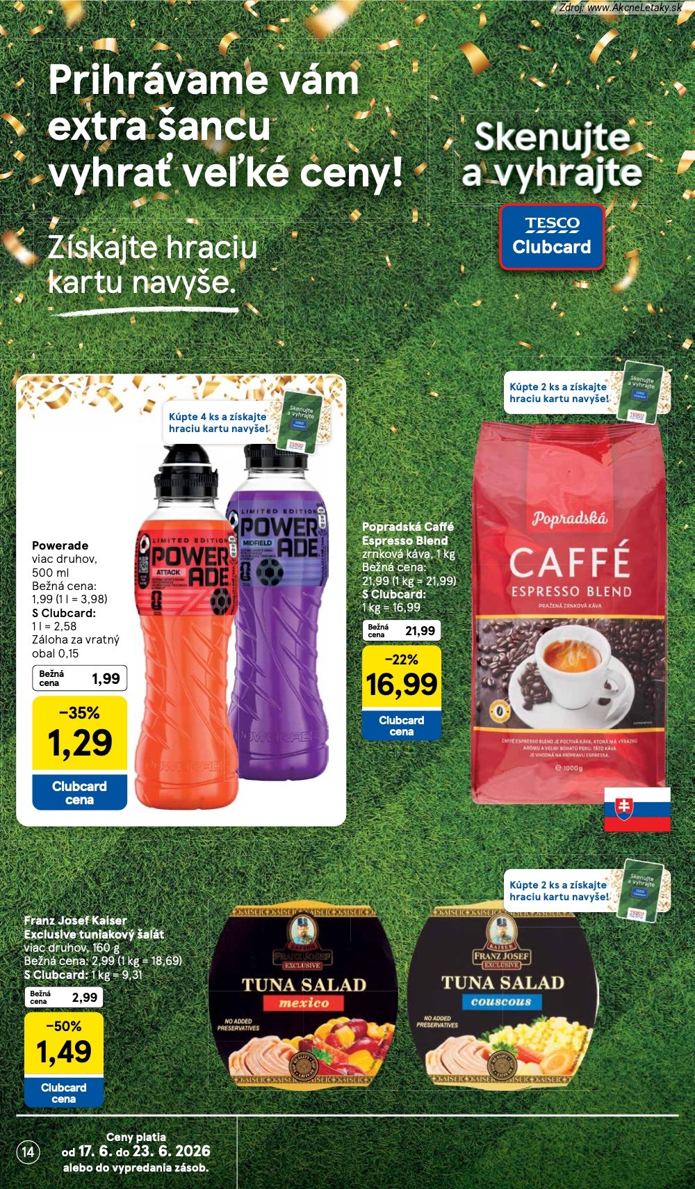 Leták Tesco (17. 6. - 23. 6. 2026) - strana 14 z 58
