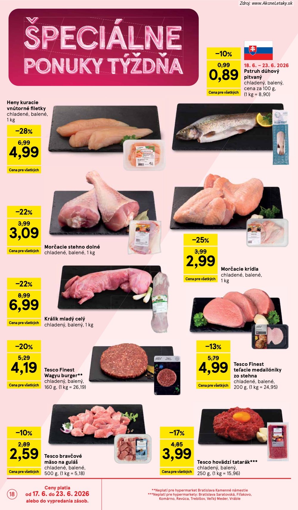 Leták Tesco (17. 6. - 23. 6. 2026) - strana 18 z 58