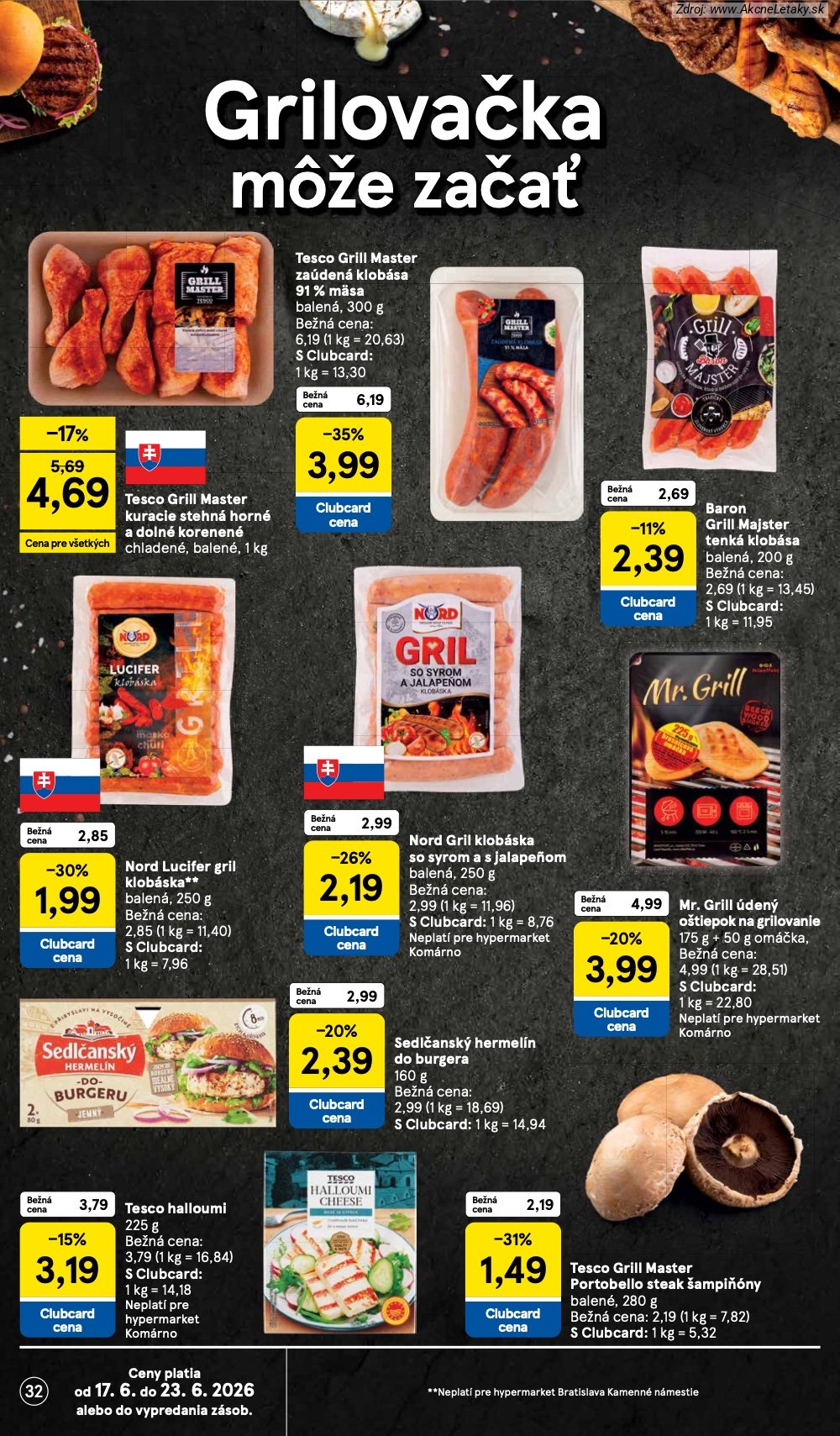 Leták Tesco (17. 6. - 23. 6. 2026) - strana 32 z 58