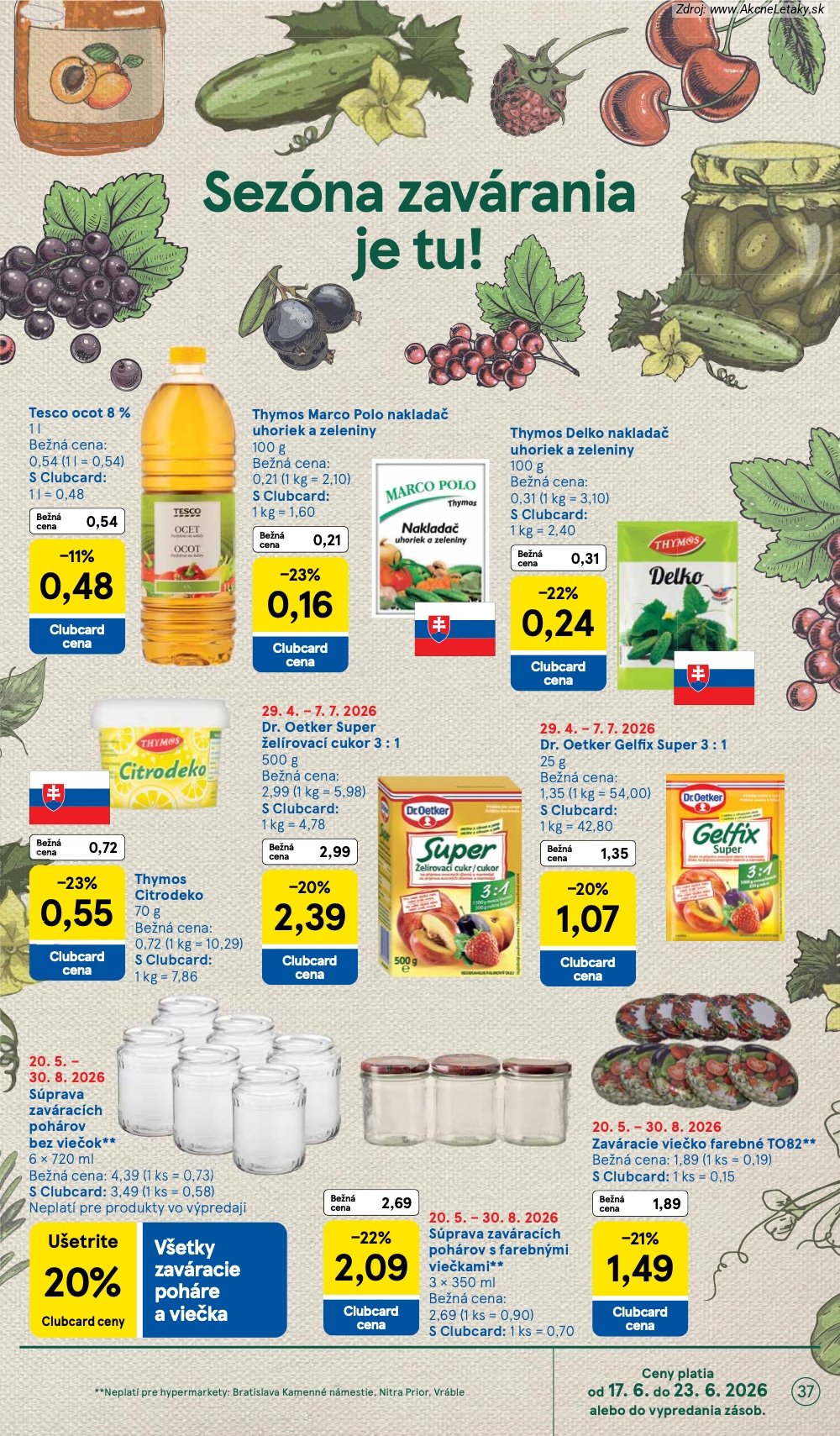 Leták Tesco (17. 6. - 23. 6. 2026) - strana 37 z 58