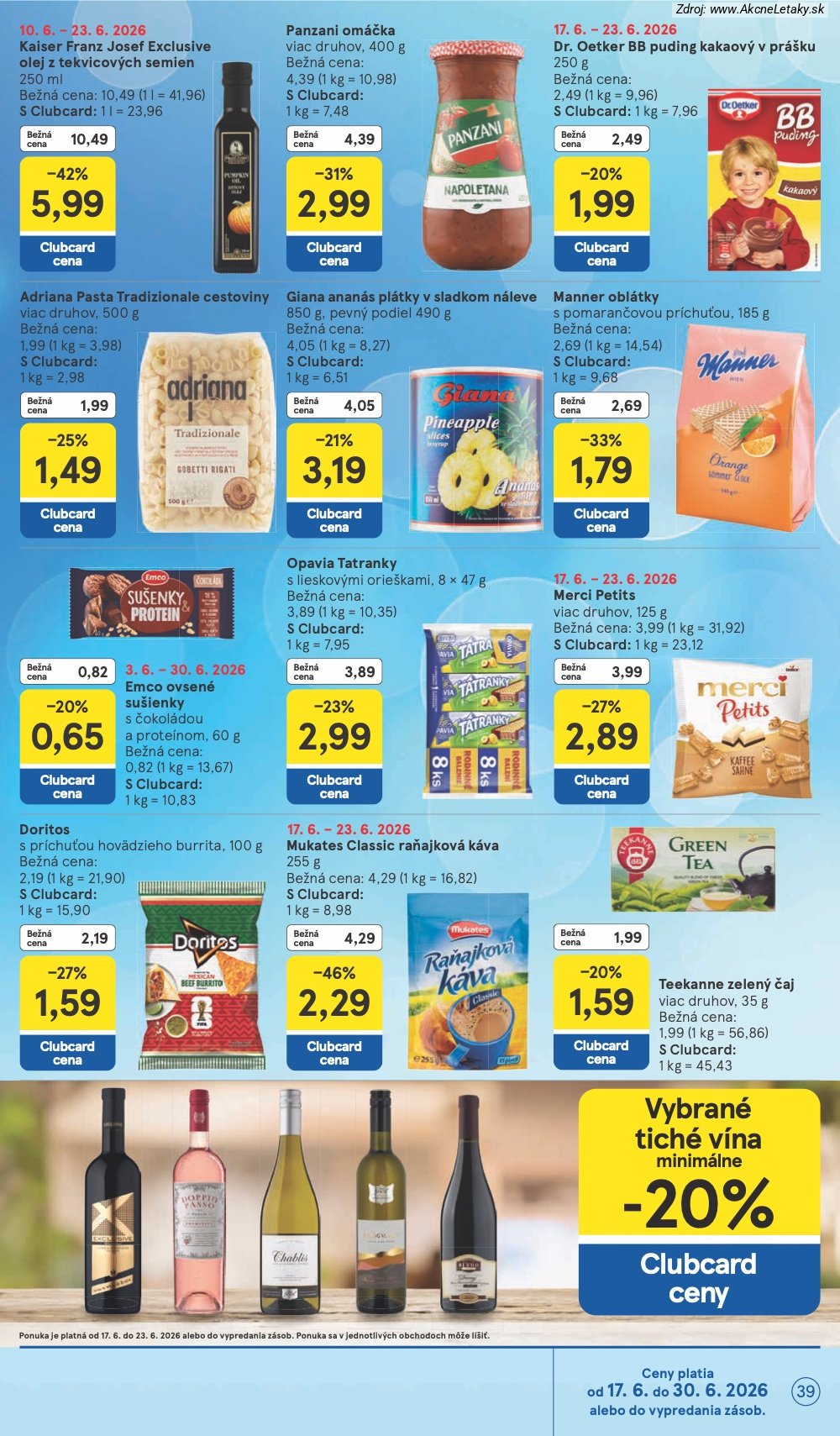 Leták Tesco (17. 6. - 23. 6. 2026) - strana 39 z 58
