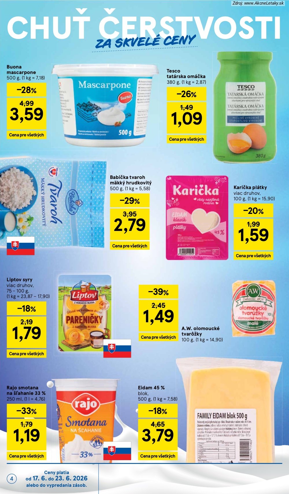 Leták Tesco (17. 6. - 23. 6. 2026) - strana 4 z 58