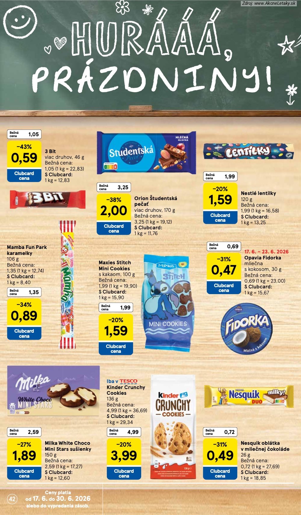 Leták Tesco (17. 6. - 23. 6. 2026) - strana 42 z 58