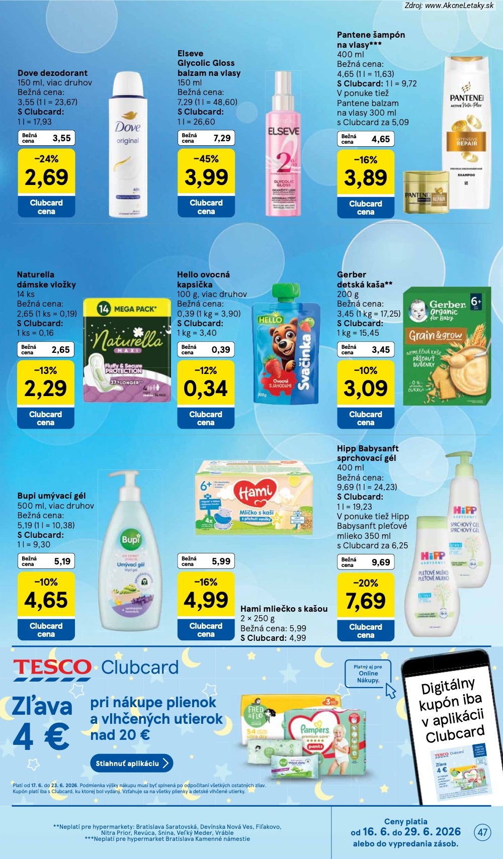 Leták Tesco (17. 6. - 23. 6. 2026) - strana 47 z 58
