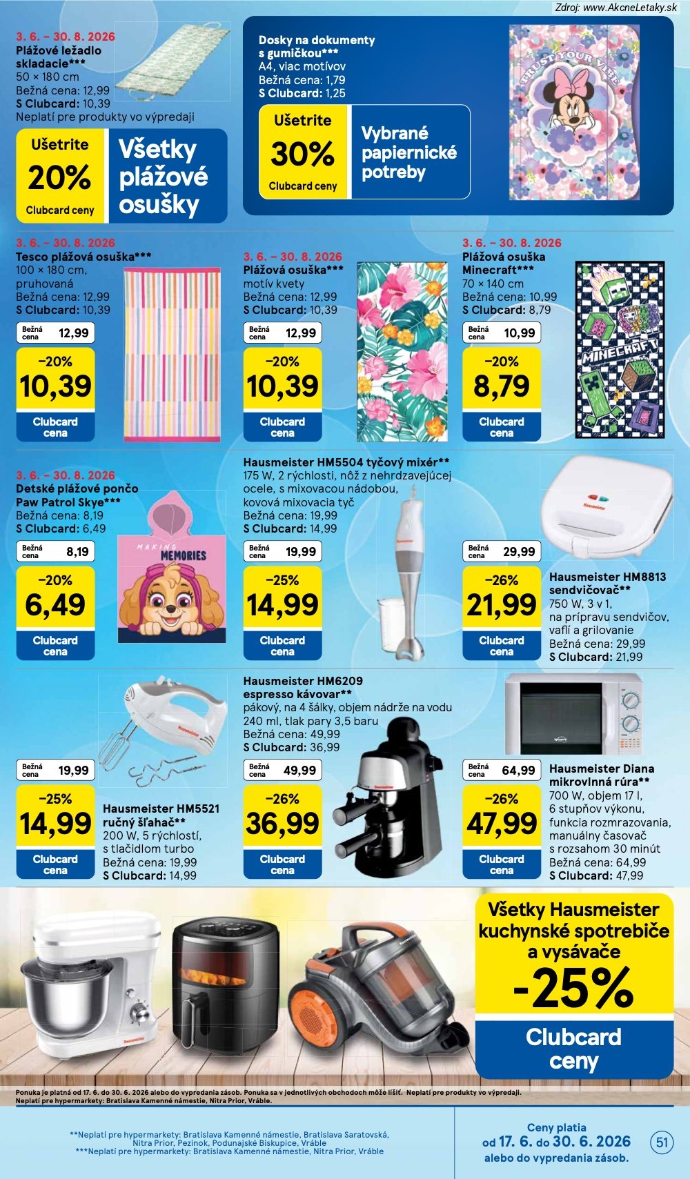 Leták Tesco (17. 6. - 23. 6. 2026) - strana 51 z 58