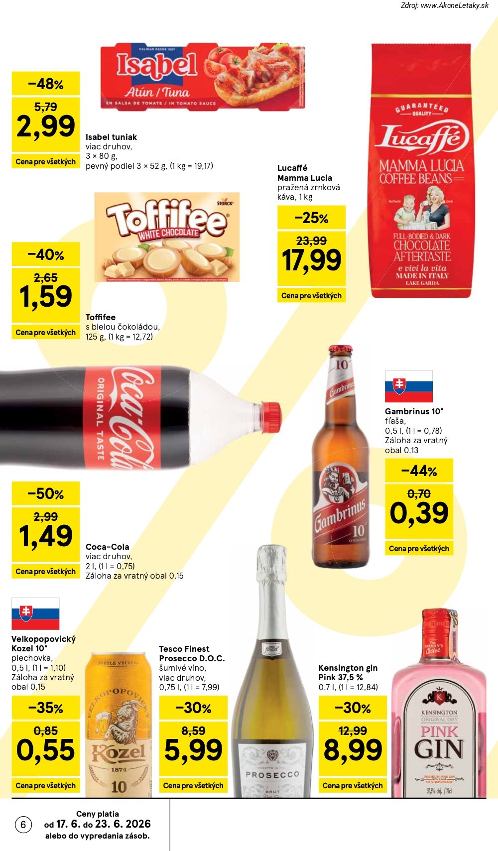 Leták Tesco (17. 6. - 23. 6. 2026) - strana 6 z 58