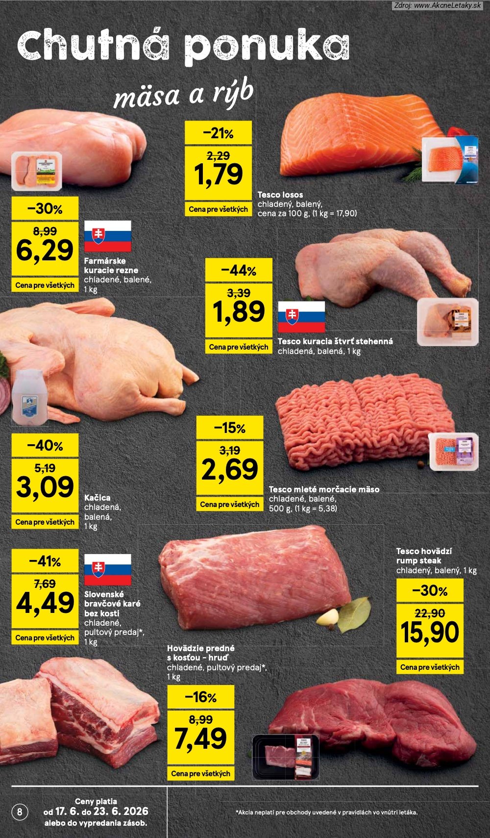 Leták Tesco (17. 6. - 23. 6. 2026) - strana 8 z 58