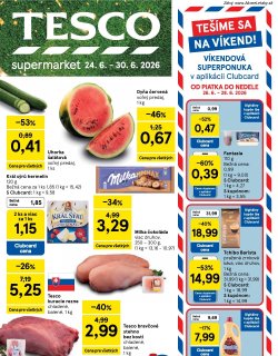 Leták Tesco 24. 6. - 30. 6. 2026 Supermarkety