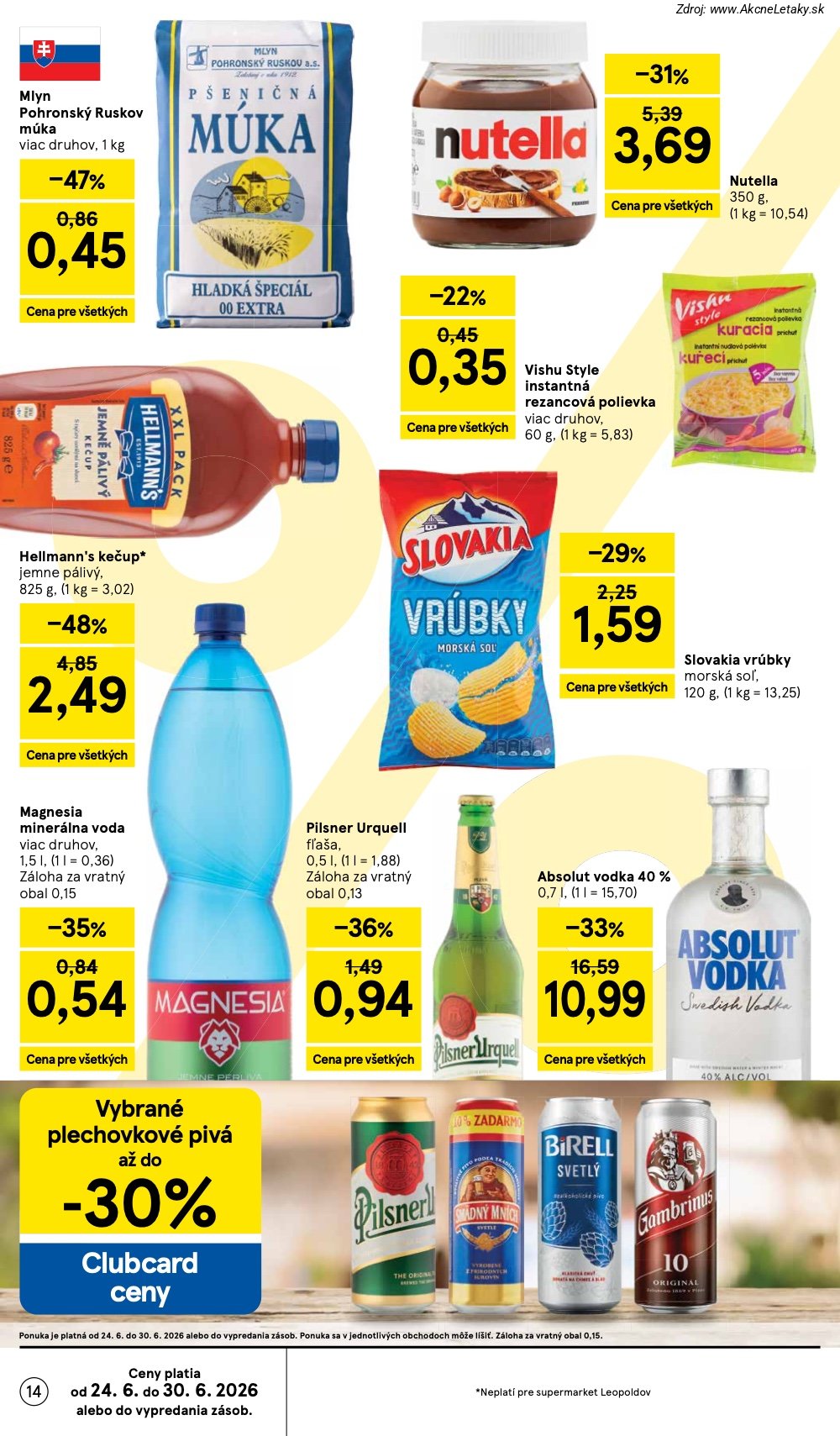 Leták Tesco (24. 6. - 30. 6. 2026) - strana 14 z 33