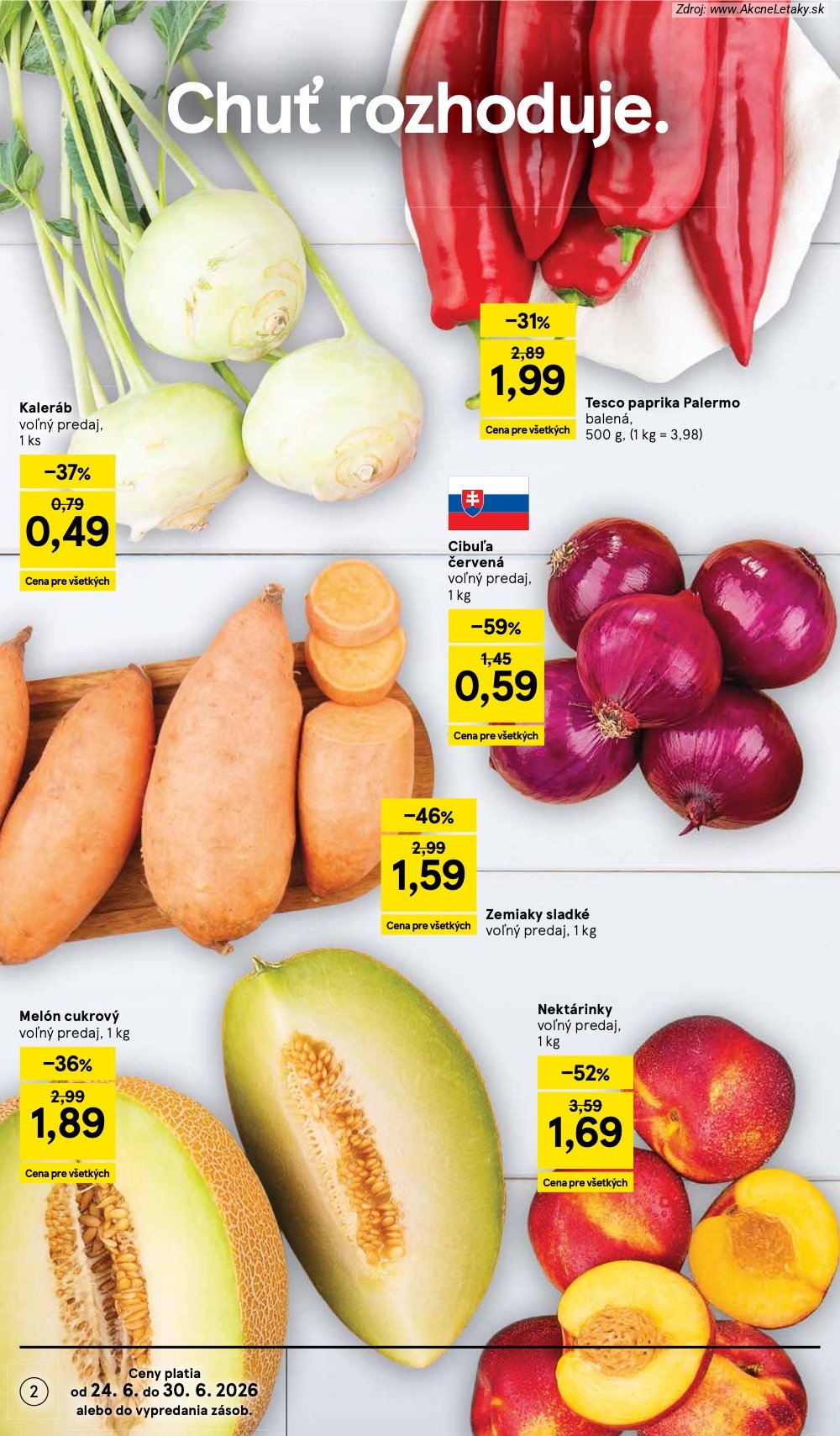 Leták Tesco (24. 6. - 30. 6. 2026) - strana 2 z 33