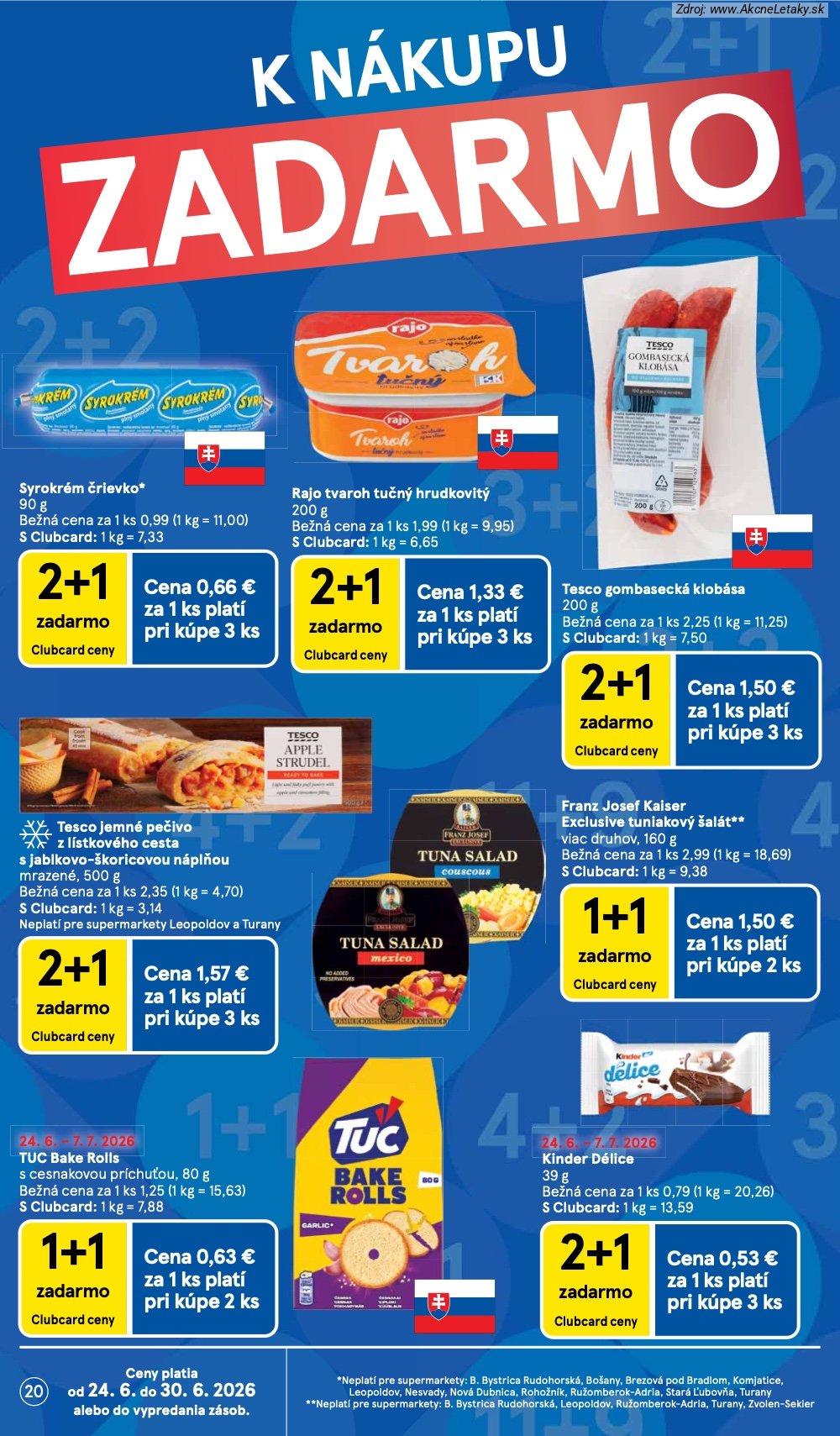 Leták Tesco (24. 6. - 30. 6. 2026) - strana 20 z 33