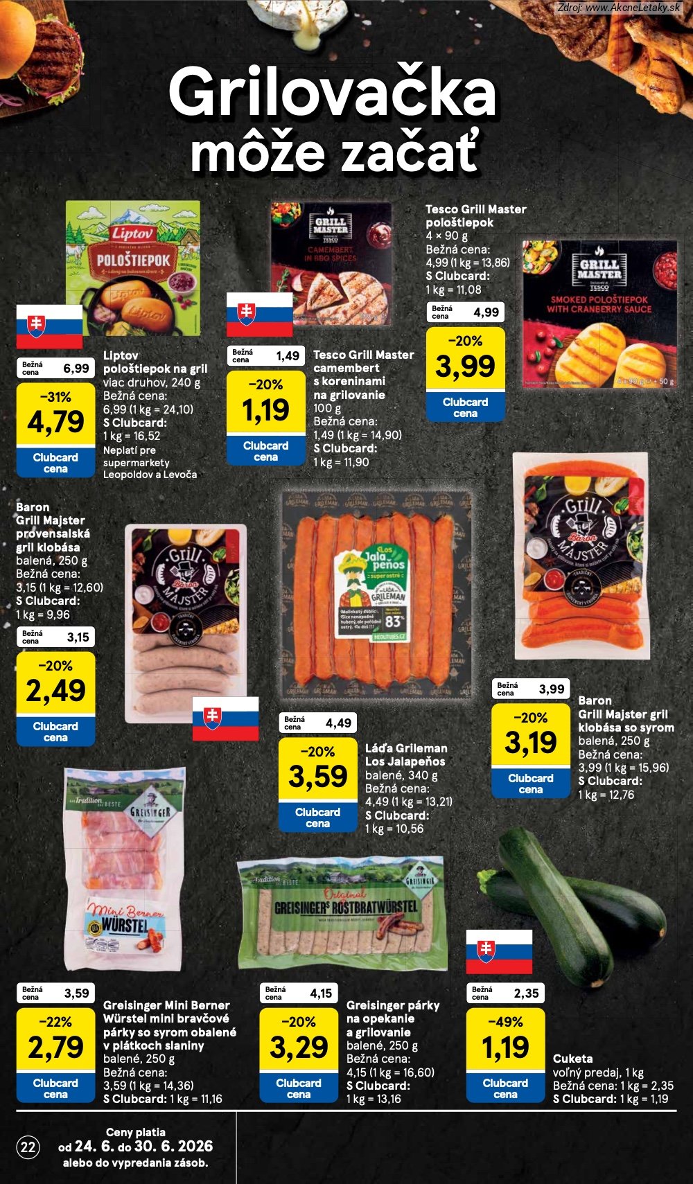 Leták Tesco (24. 6. - 30. 6. 2026) - strana 22 z 33