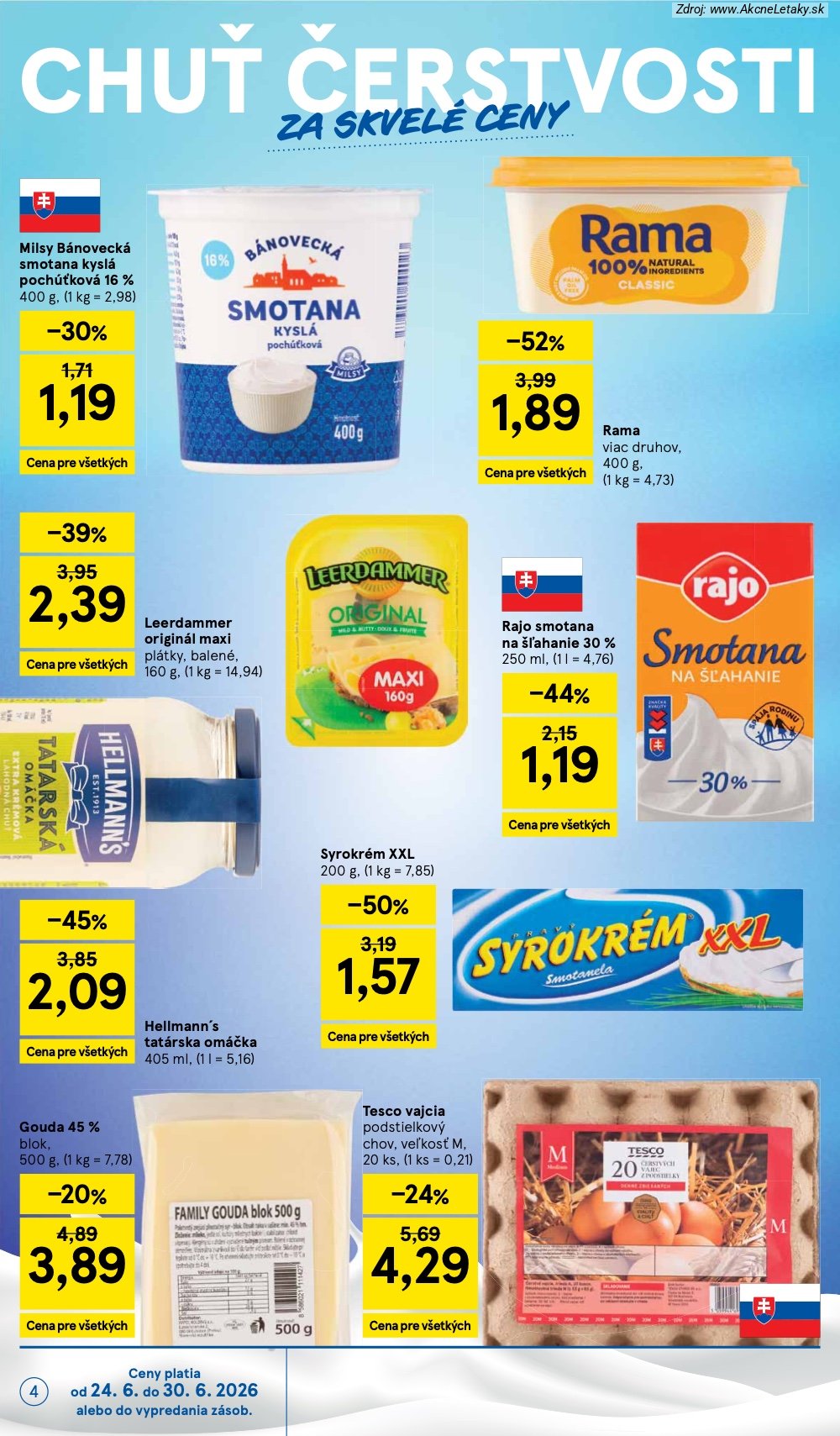 Leták Tesco (24. 6. - 30. 6. 2026) - strana 4 z 33