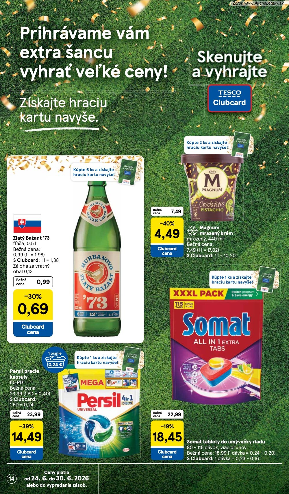Leták Tesco (24. 6. - 30. 6. 2026) - strana 14 z 51