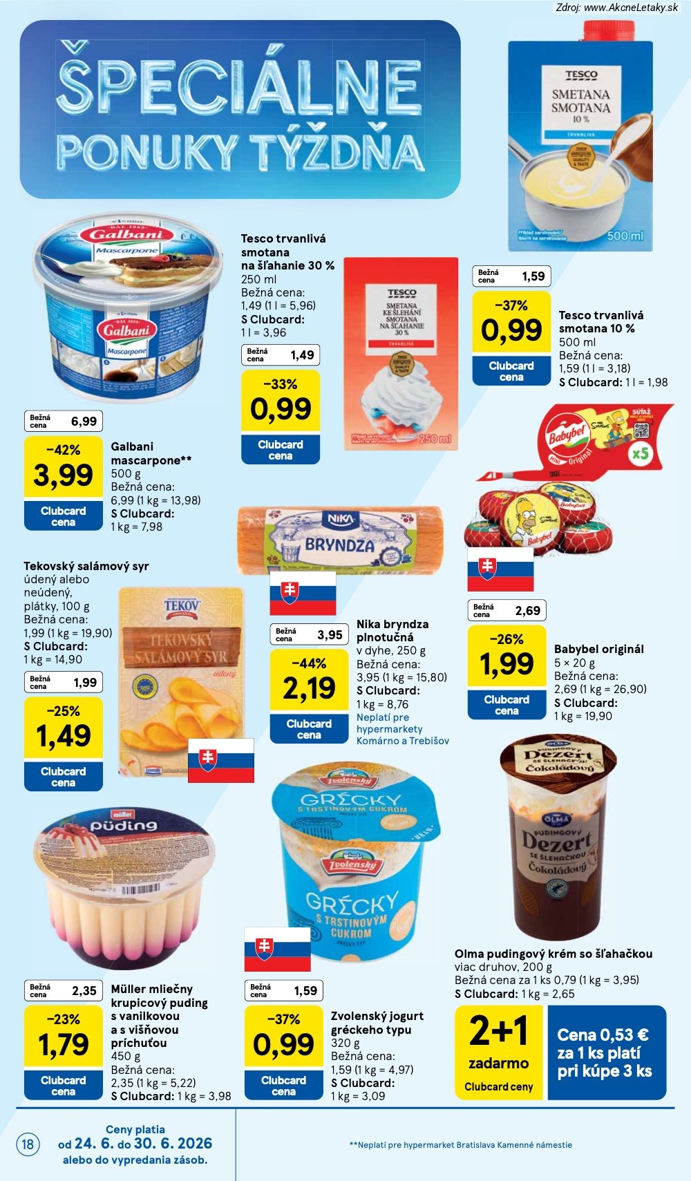 Leták Tesco (24. 6. - 30. 6. 2026) - strana 18 z 51