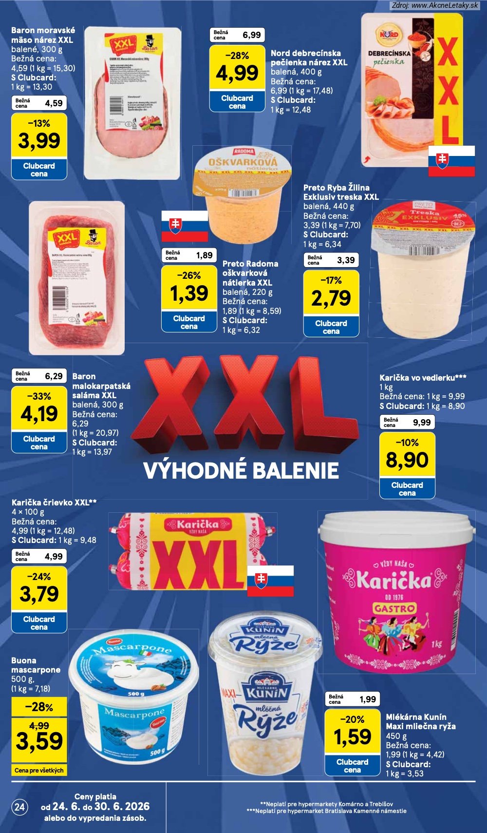 Leták Tesco (24. 6. - 30. 6. 2026) - strana 24 z 51