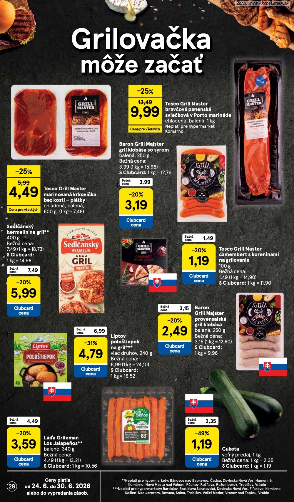 Leták Tesco (24. 6. - 30. 6. 2026) - strana 28 z 51