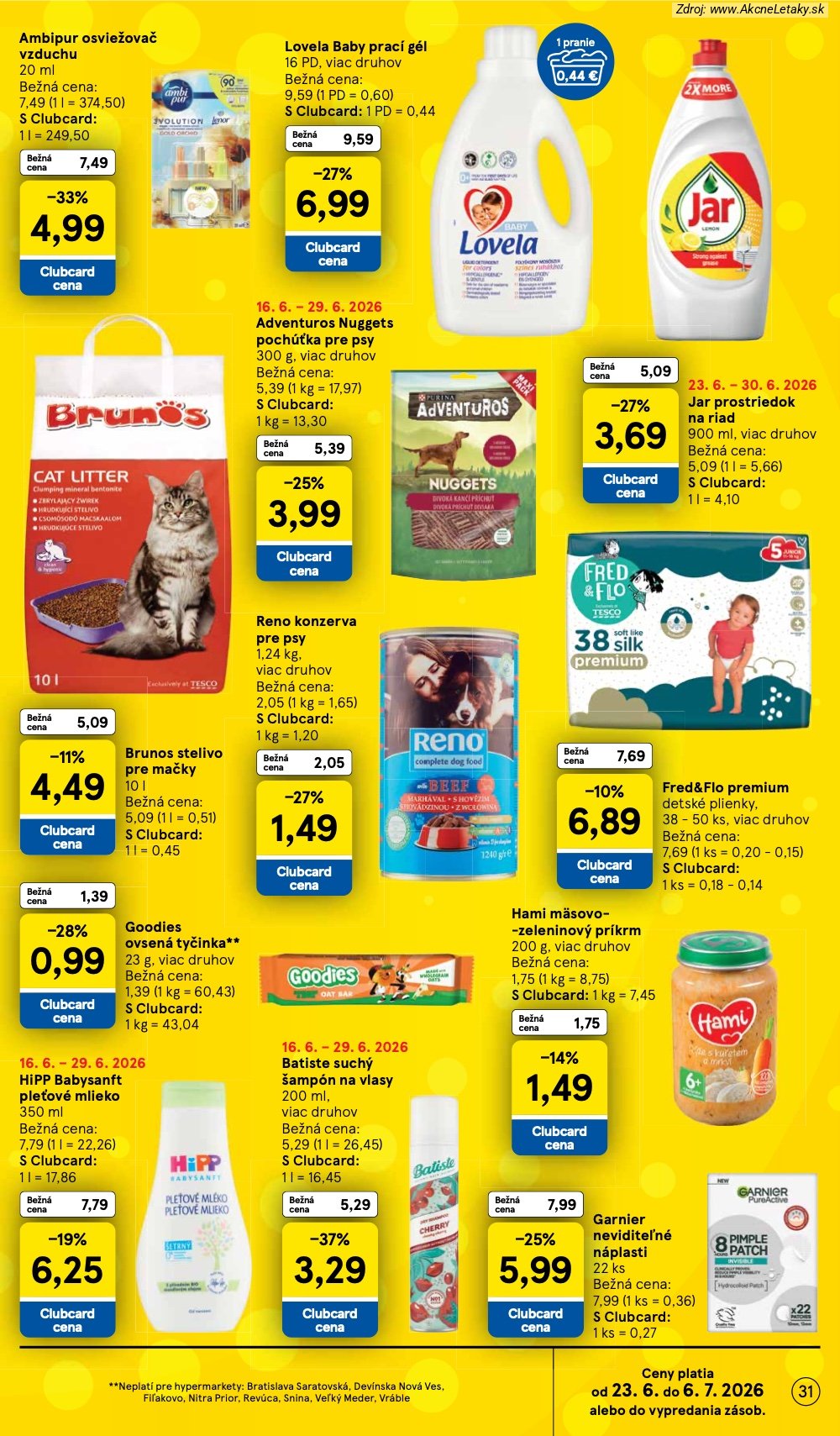 Leták Tesco (24. 6. - 30. 6. 2026) - strana 31 z 51