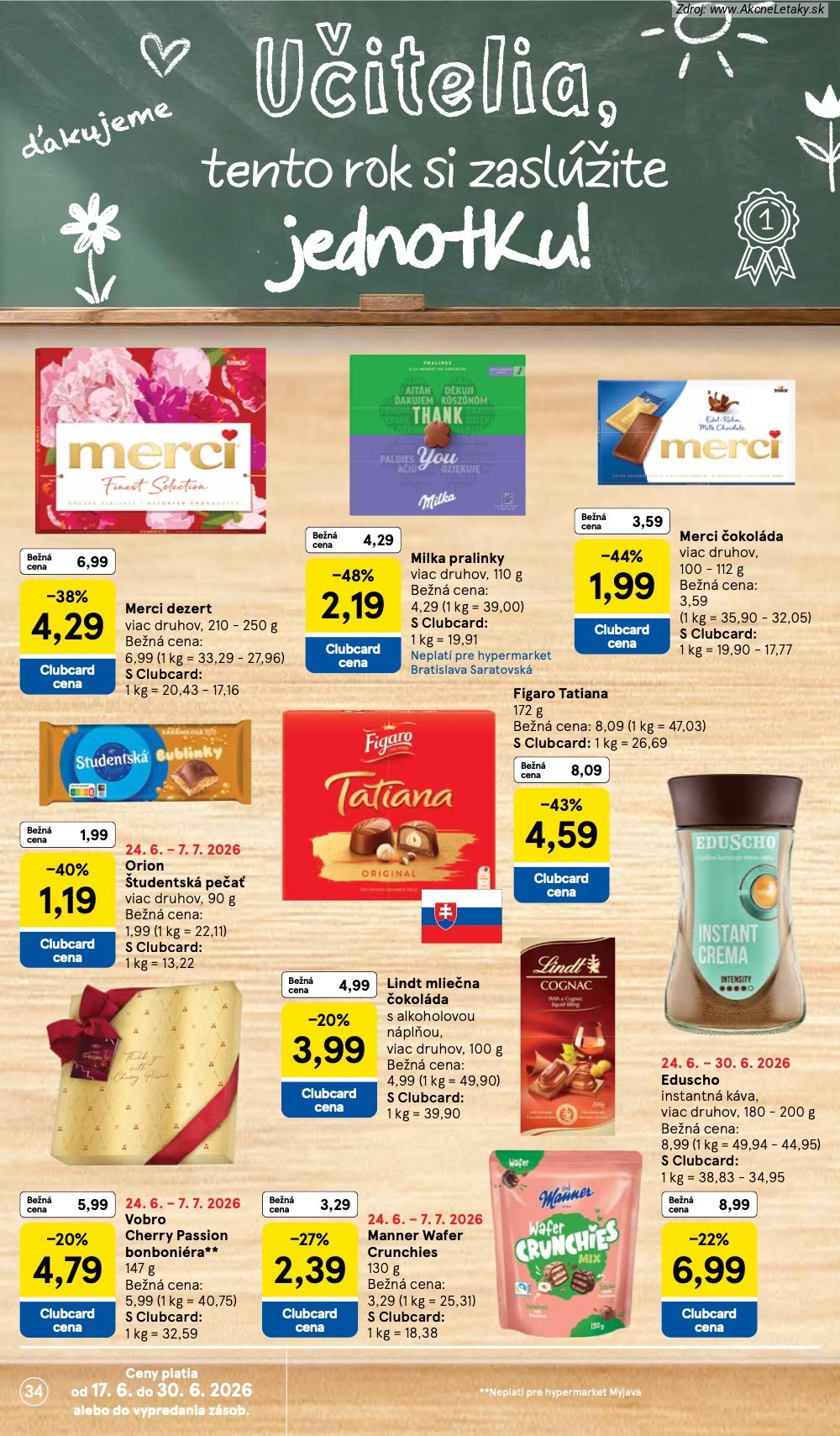 Leták Tesco (24. 6. - 30. 6. 2026) - strana 34 z 51