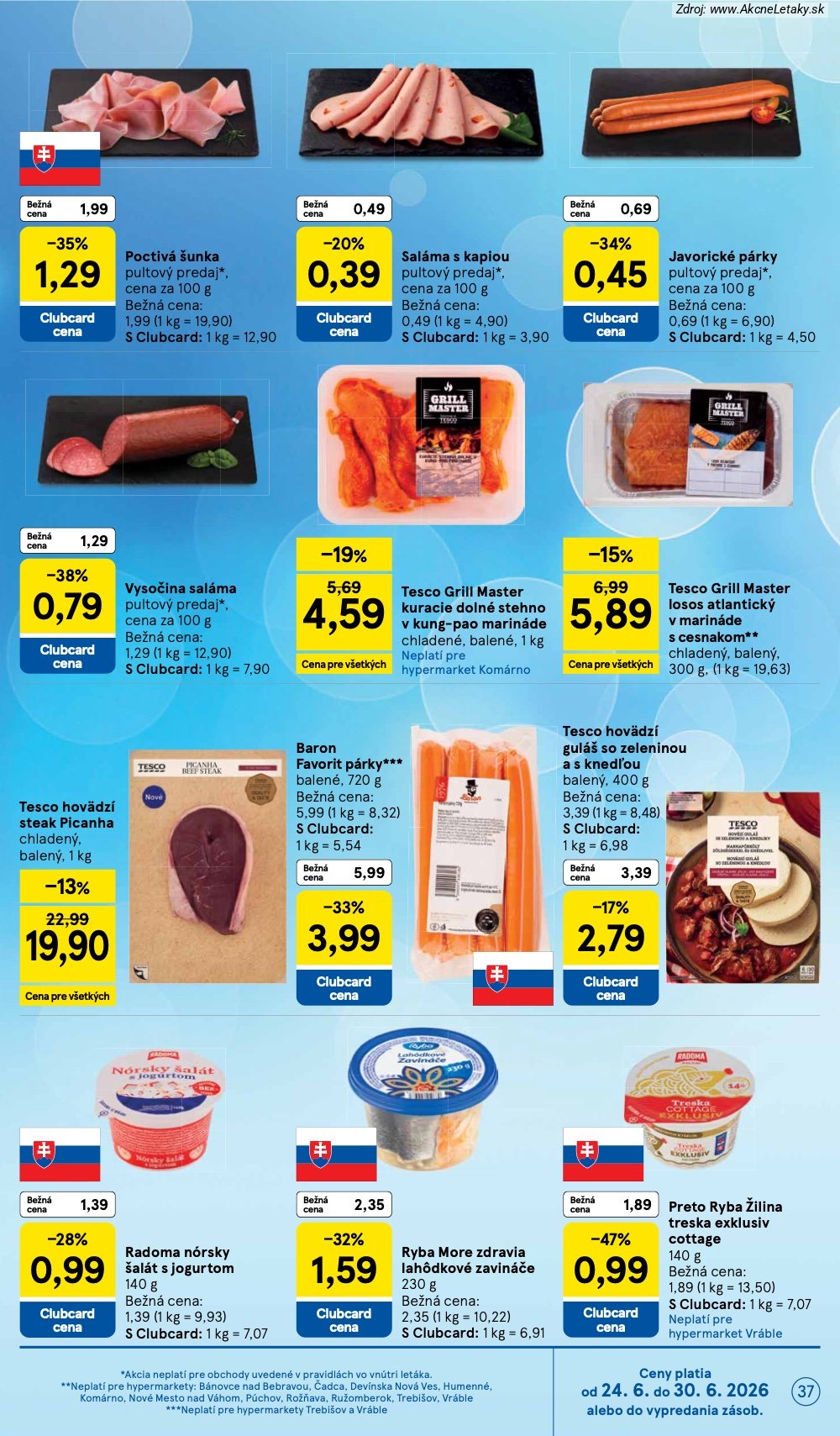 Leták Tesco (24. 6. - 30. 6. 2026) - strana 37 z 51