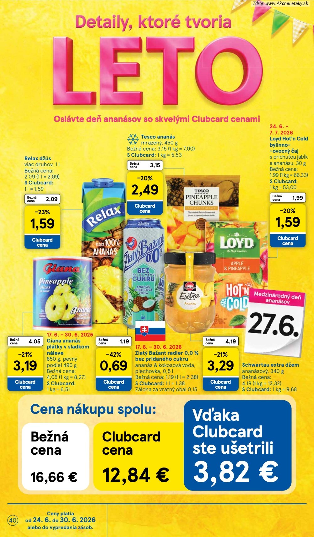 Leták Tesco (24. 6. - 30. 6. 2026) - strana 40 z 51