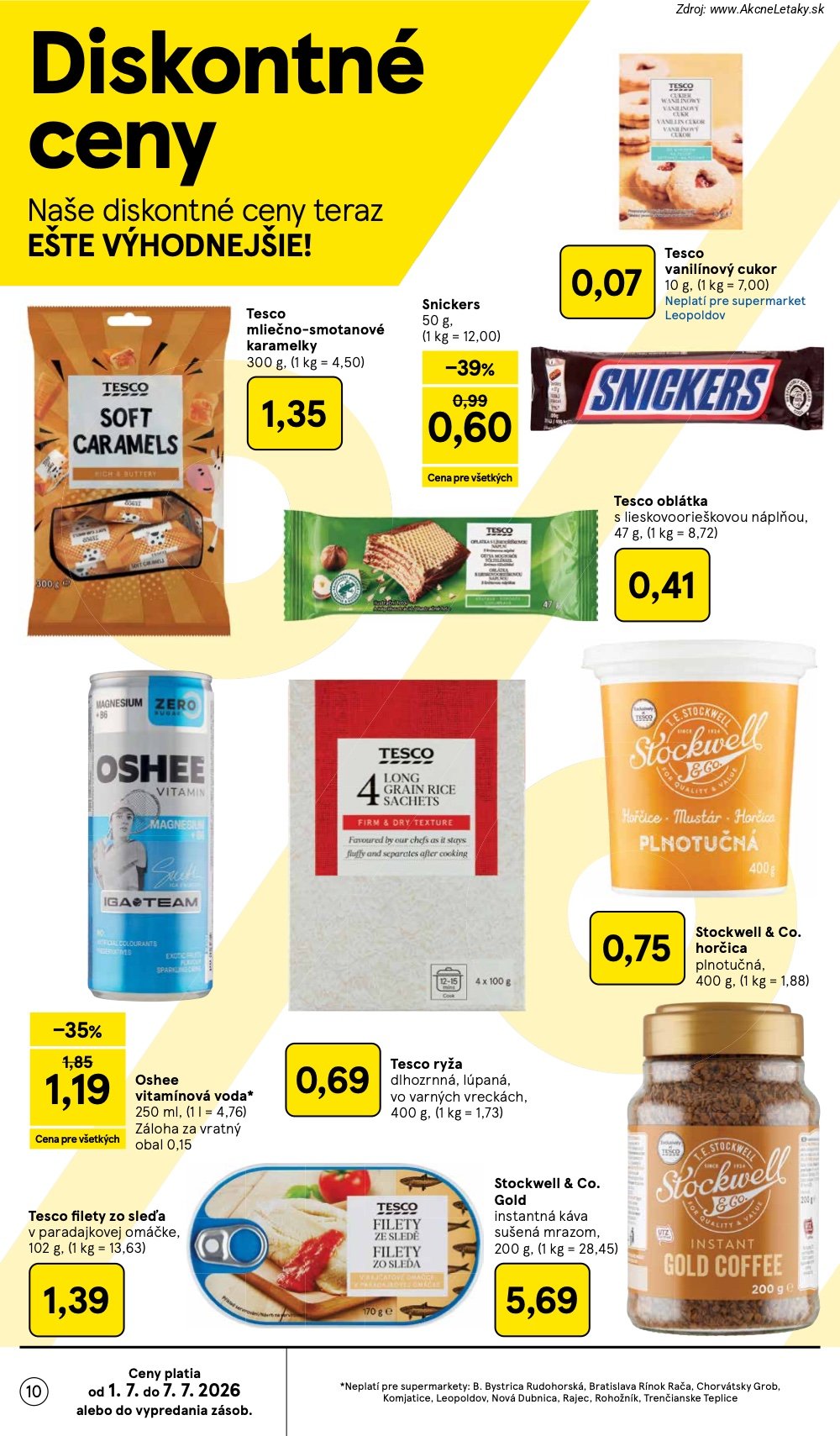 Leták Tesco (1. 7. - 7. 7. 2026) - strana 10 z 25