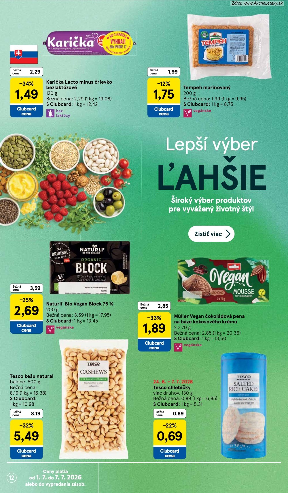 Leták Tesco (1. 7. - 7. 7. 2026) - strana 12 z 25
