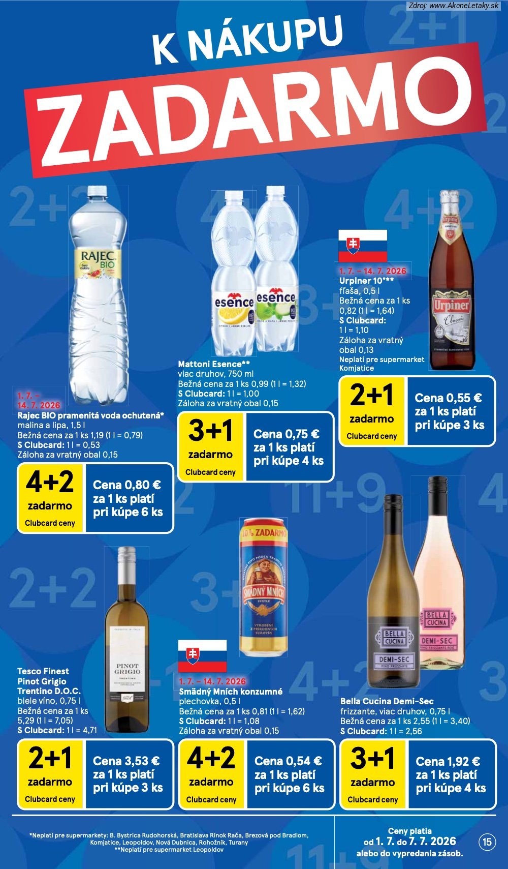 Leták Tesco (1. 7. - 7. 7. 2026) - strana 15 z 25