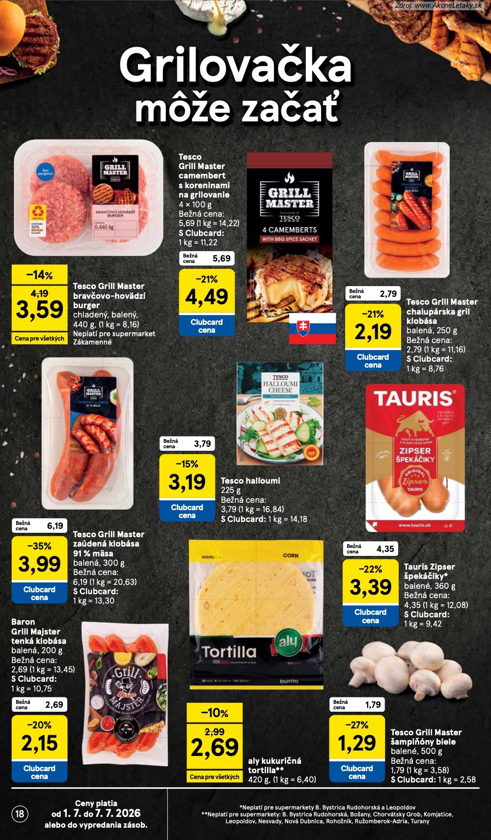 Leták Tesco (1. 7. - 7. 7. 2026) - strana 18 z 25