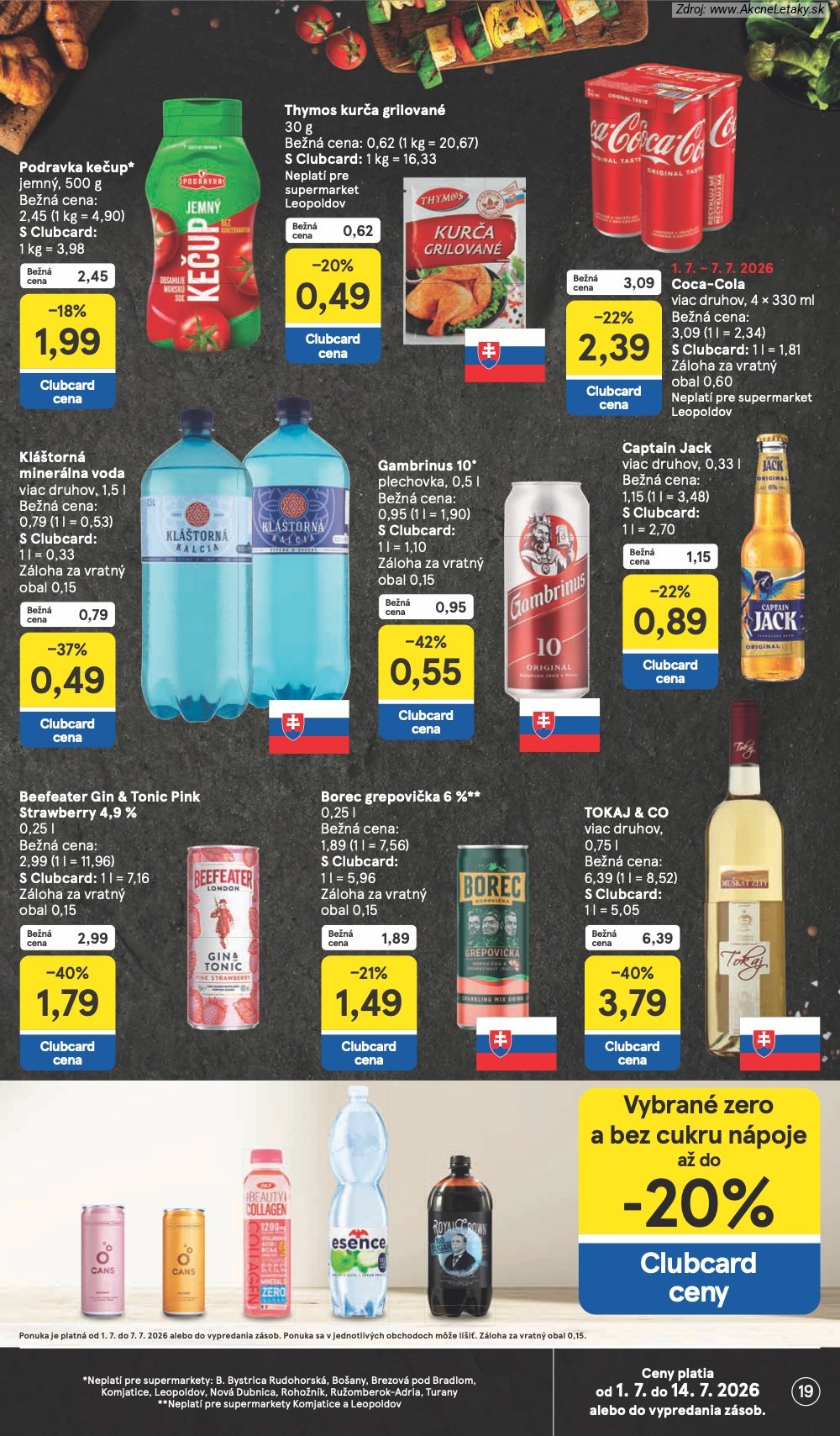 Leták Tesco (1. 7. - 7. 7. 2026) - strana 19 z 25