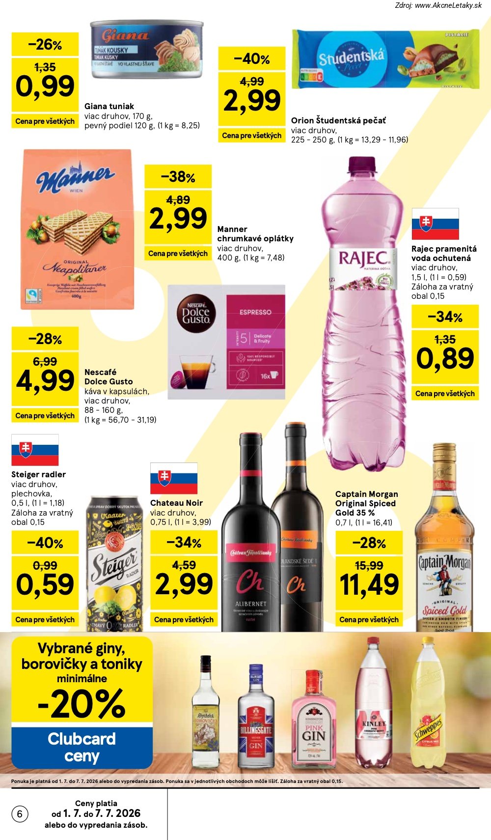Leták Tesco (1. 7. - 7. 7. 2026) - strana 6 z 25