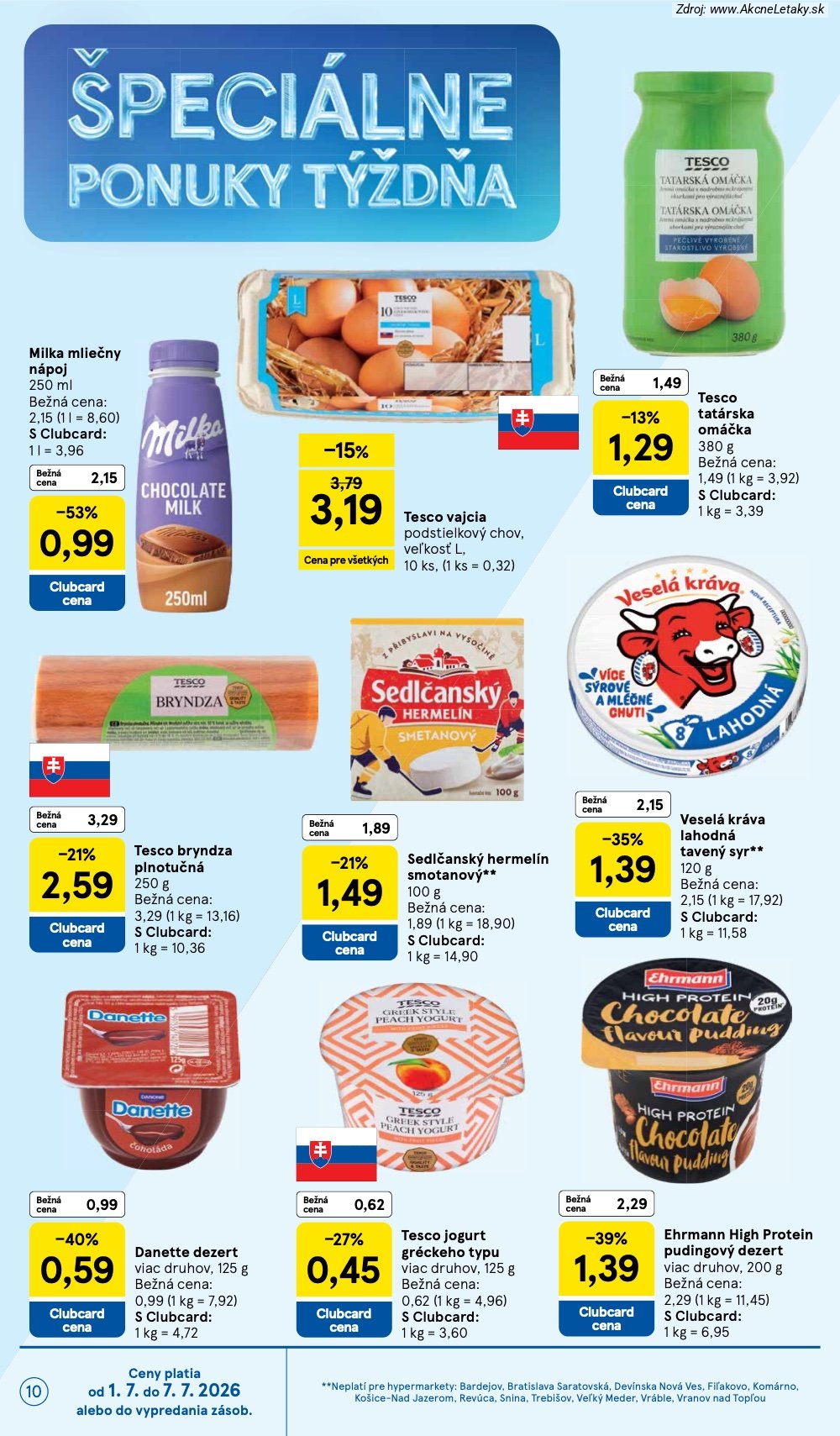 Leták Tesco (1. 7. - 7. 7. 2026) - strana 10 z 48