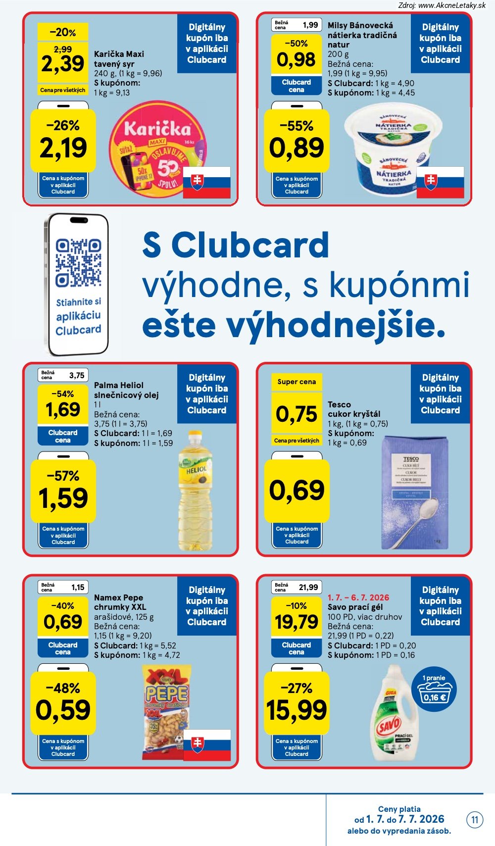 Leták Tesco (1. 7. - 7. 7. 2026) - strana 11 z 48