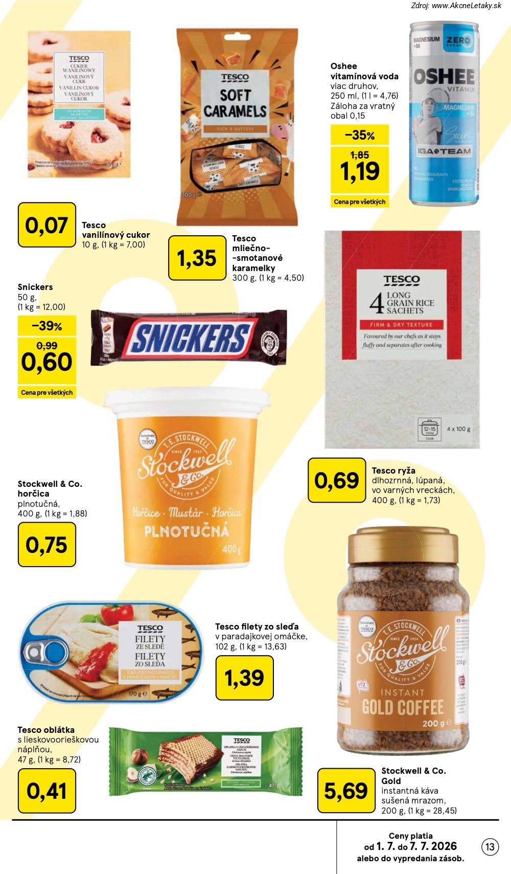 Leták Tesco (1. 7. - 7. 7. 2026) - strana 13 z 48