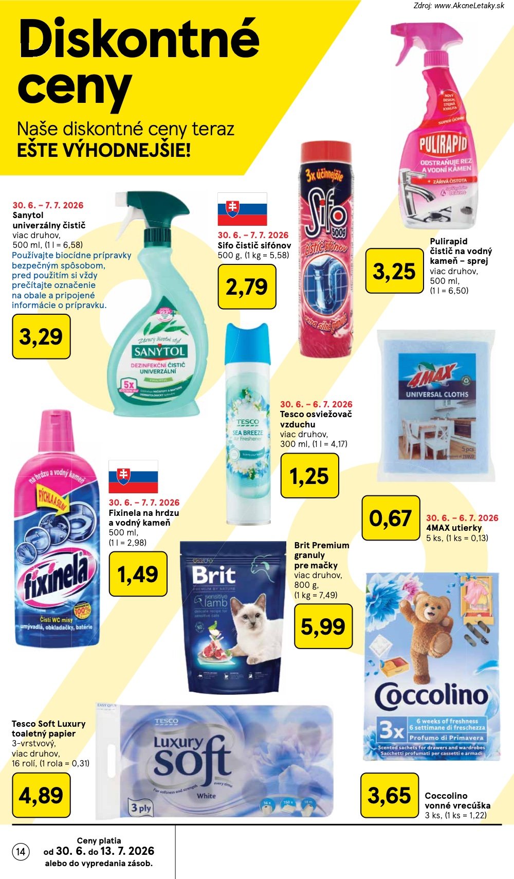 Leták Tesco (1. 7. - 7. 7. 2026) - strana 14 z 48