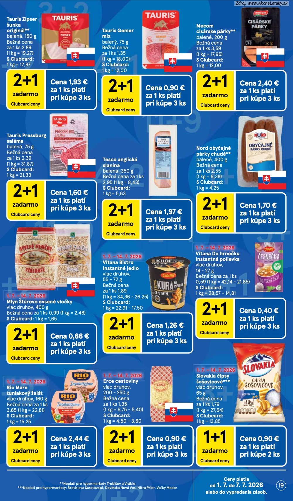 Leták Tesco (1. 7. - 7. 7. 2026) - strana 19 z 48
