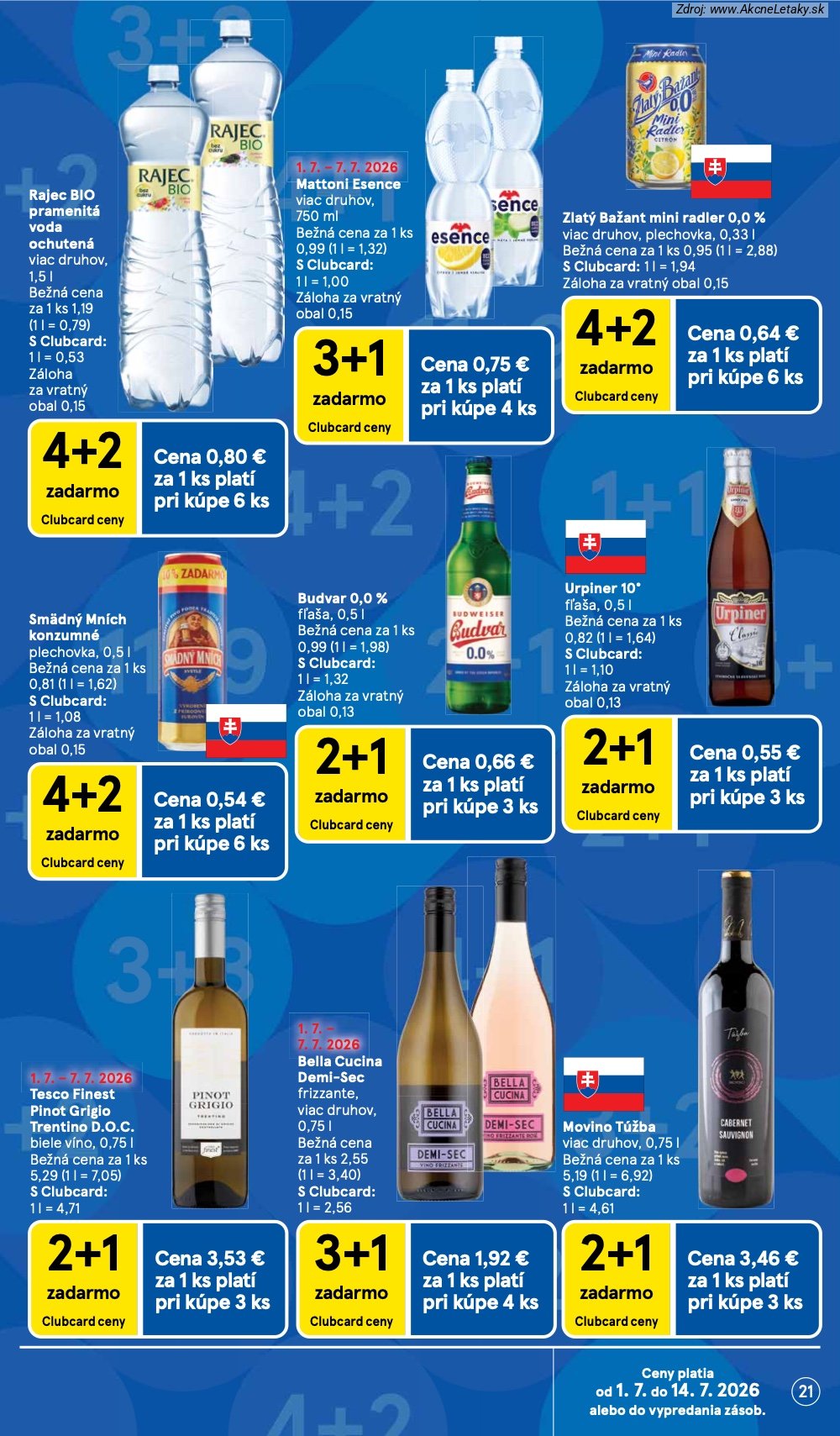 Leták Tesco (1. 7. - 7. 7. 2026) - strana 21 z 48