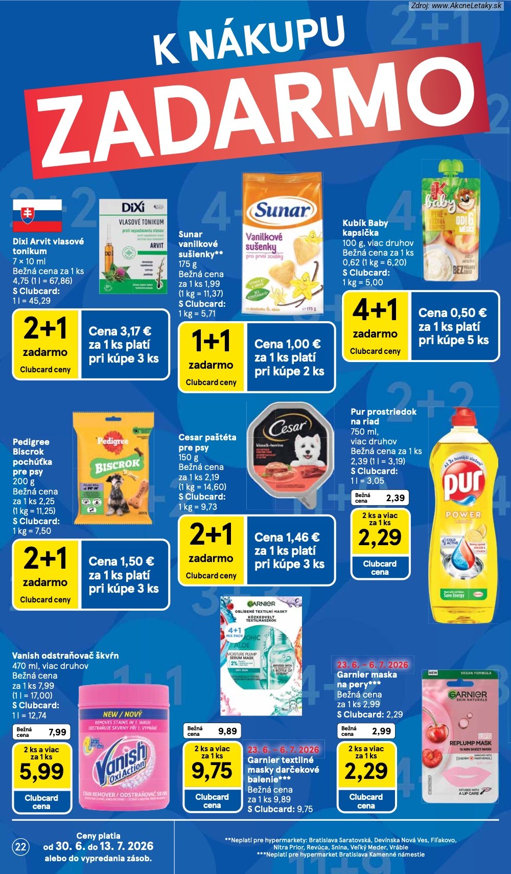 Leták Tesco (1. 7. - 7. 7. 2026) - strana 22 z 48