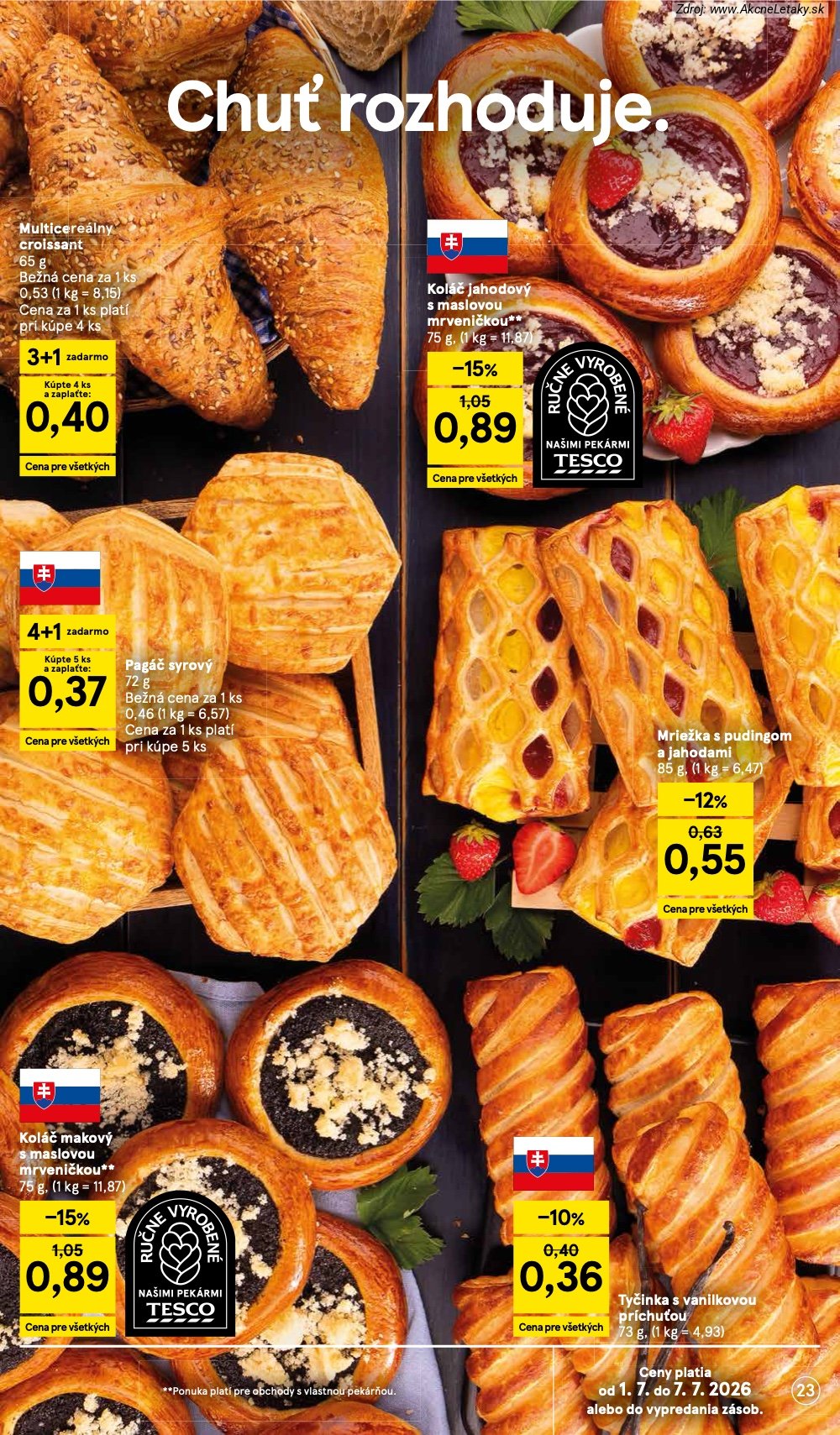 Leták Tesco (1. 7. - 7. 7. 2026) - strana 23 z 48